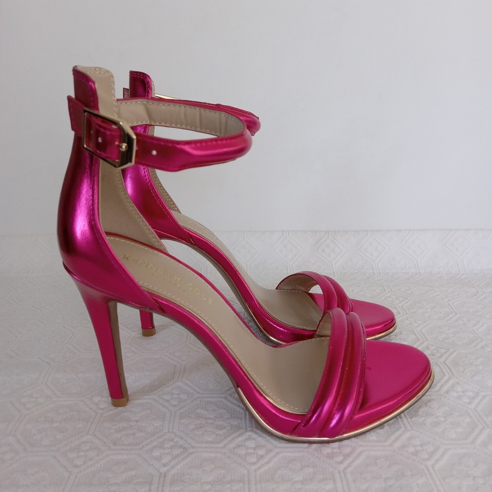 KENNETH COLE NEW YORK Women's Hot Pink Brooke Dress Sandals Size 7M